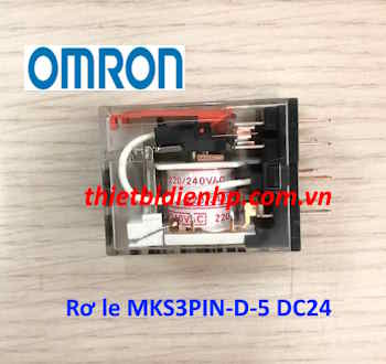 Rơ le trung gian MKS3PIN-D-5 DC24 Omron