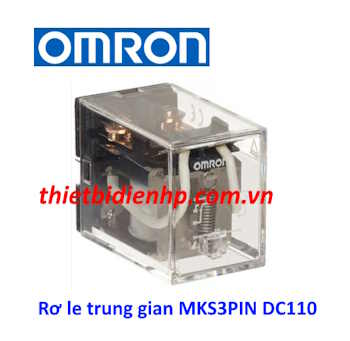 Rơ le trung gian MKS3PIN DC110 Omron