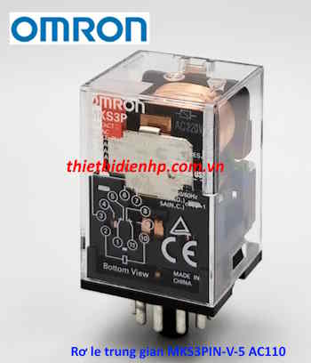 Rơ le trung gian MKS3PIN-V-5 AC110 Omron