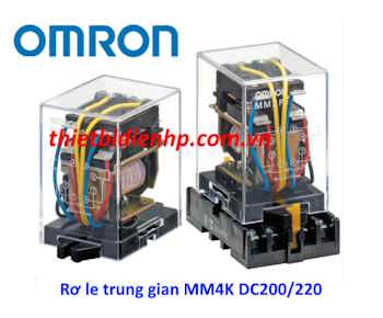 Rơ le trung gian MM4K DC200/220 Omron