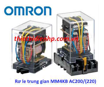 Rơ le trung gian MM4KB AC200/(220) Omron