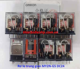 Rơ le trung gian MY2N-GS DC24 Omron 7A 8 chân
