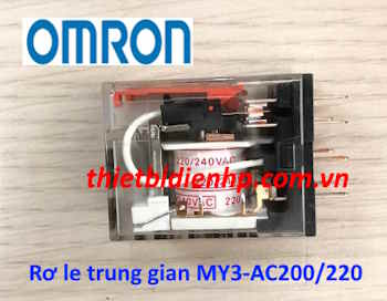Rơ le trung gian MY3-AC200/220 Omron