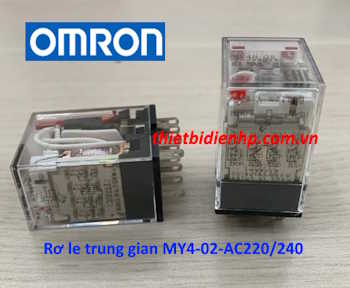 Rơ le trung gian MY4-02-AC220/240 Omron