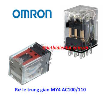 Rơ le trung gian MY4 AC100/110 Omron