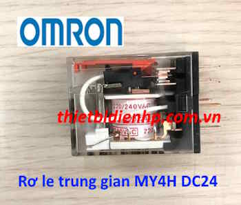 Rơ le trung gian MY4H DC24 Omron