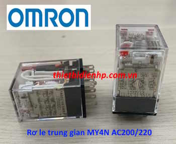 Rơ le trung gian MY4N AC200/220 Omron
