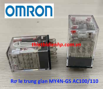 Rơ le trung gian MY4N-GS AC100/110 Omron 14 chân, 3A