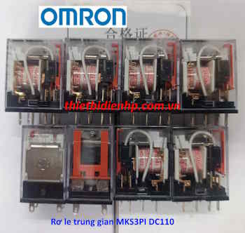 Rơ le trung gian MKS3PI DC110 Omron