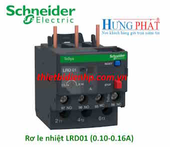 Rơ le nhiệt LRD01 Schneider (0.10-0.16A)