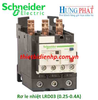 Rơ le nhiệt LRD03 Schneider (0.25-0.4A)