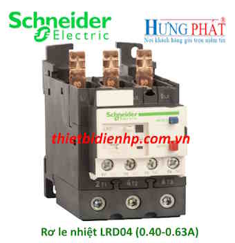 Rơ le nhiệt LRD04 Schneider (0.40-0.63A)