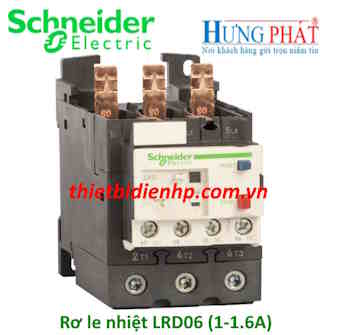 Rơ le nhiệt LRD06 Schneider (1-1.6A)