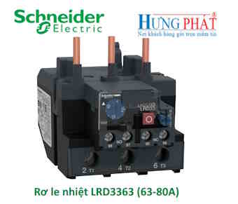 Rơ le nhiệt LRD3363 Schneider (63-80A)
