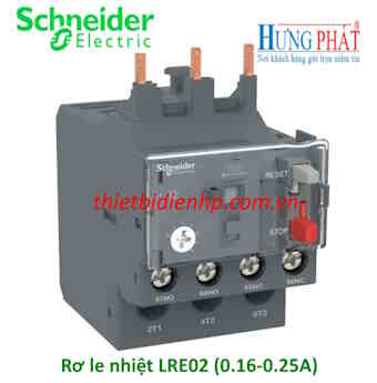 Rơ le nhiệt LRE02 Schneider (0.16-0.25A)