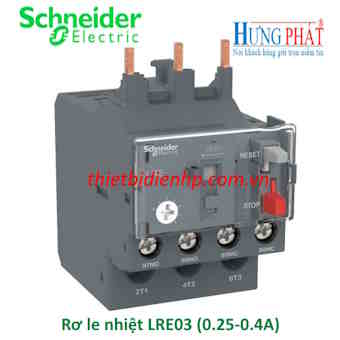 Rơ le nhiệt LRE03 Schneider (0.25-0.4A)