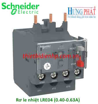 Rơ le nhiệt LRE04 Schneider (0.40-0.63A)