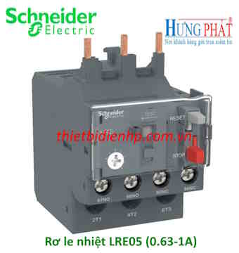 Rơ le nhiệt LRE05 Schneider (0.63-1A)