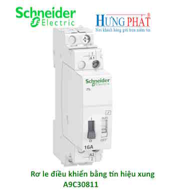 Rơ le xung A9C30811 Schneider 16A 1NO Coil VDC